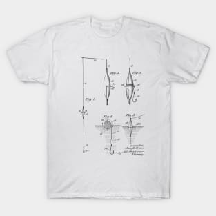 FISHING TACKLE VINTAGE PATENT DRAWING T-Shirt